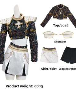 Costume d'anime Rumi Zoey Mira de chasseurs de démons Kpop pour enfants et filles, tenue de jeu de rôle, costume de carnaval d'Halloween, M030