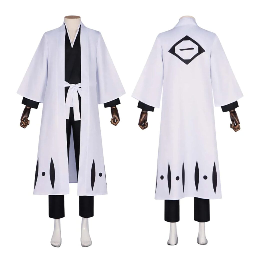 Anime Bleach Aizen Sousuke Cosplay Costume Team Captain Robe Kimono Outfits OKG-086