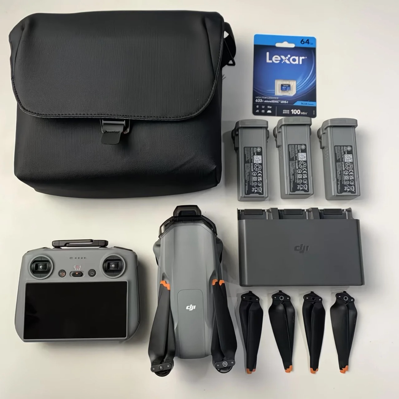DJI Air 3 More Combo Caméra CMOS 8K 60fps HDR Vidéos 45Min Double Caméra Drone Aérien AIR 3