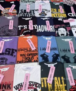 Balle de 25 pièces de la Collection "Urban Streetwear" – T-shirts Graphiques aux Imprimés Audacieux