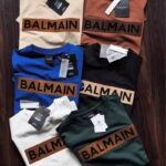 Balle de 50 pièces de Collection "Hackett Sport,BALMAIN,BALENCIAGA" – T-shirts Graphiques aux Imprimés Dynamiques et Colorés