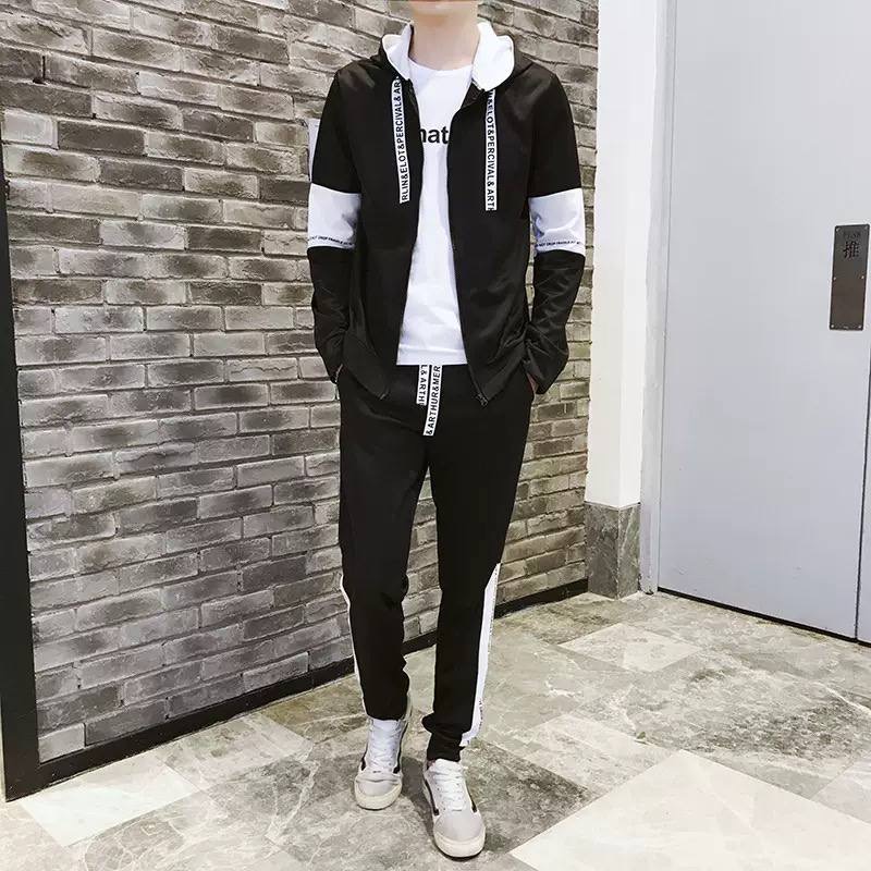 Ensemble de Survêtement "Urban Dynamic" – Hoodie et Pantalon avec Bandes Contrastées – Image 6