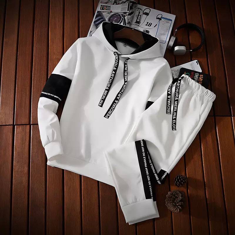 Ensemble de Survêtement "Urban Dynamic" – Hoodie et Pantalon avec Bandes Contrastées – Image 5