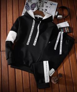 Alternative view of Ensemble de Survêtement "Urban Dynamic" – Hoodie et Pantalon avec Bandes Contrastées