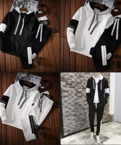 Ensemble de Survêtement "Urban Dynamic" – Hoodie et Pantalon avec Bandes Contrastées