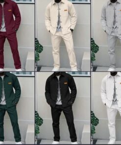 Ensemble Surchemise & Pantalon "Urban Texture" – L'Élégance Décontractée