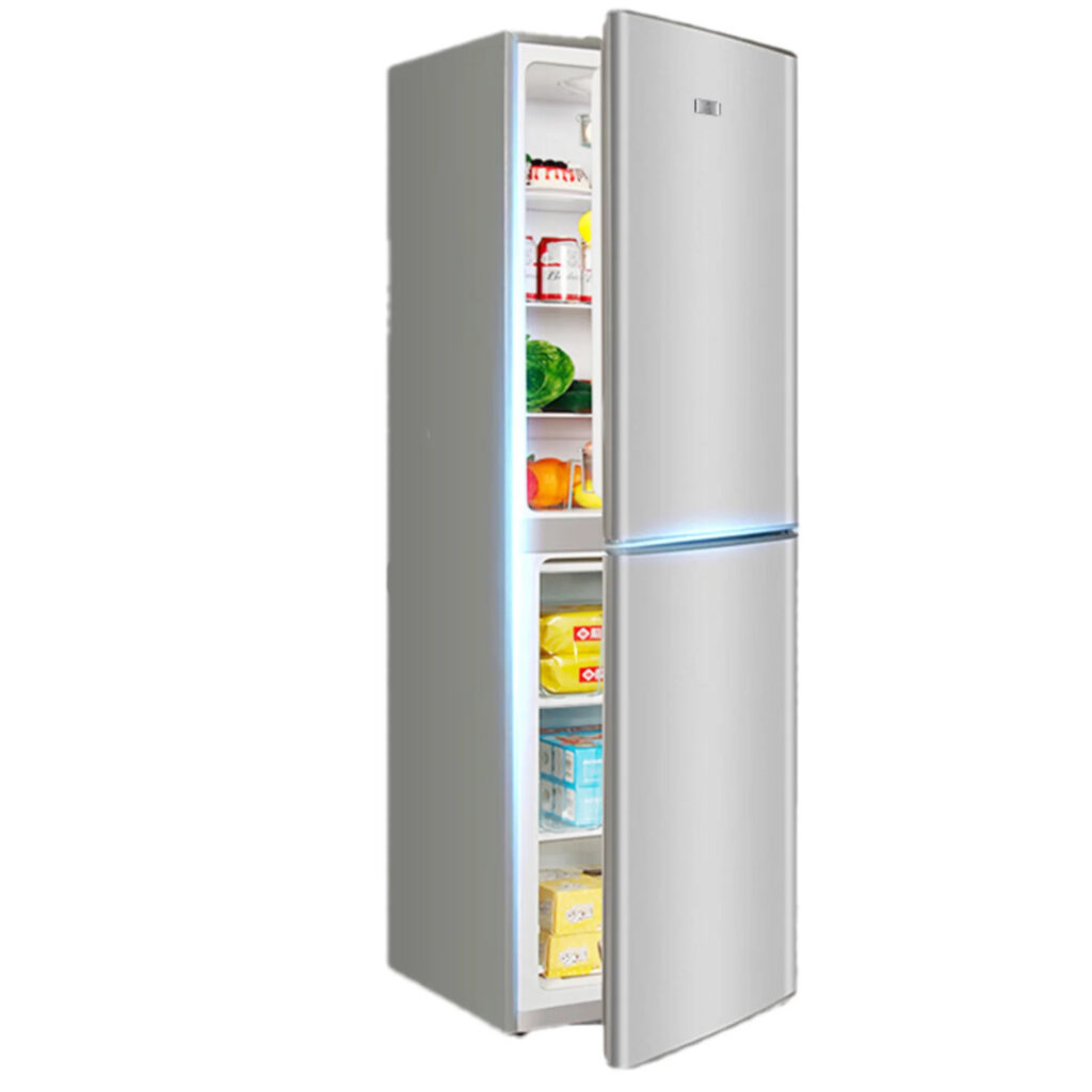 Réfrigérateur-Congélateur Inférieur Intelligent 228L à Double Porte Électrique pour Maisons et Hôtels