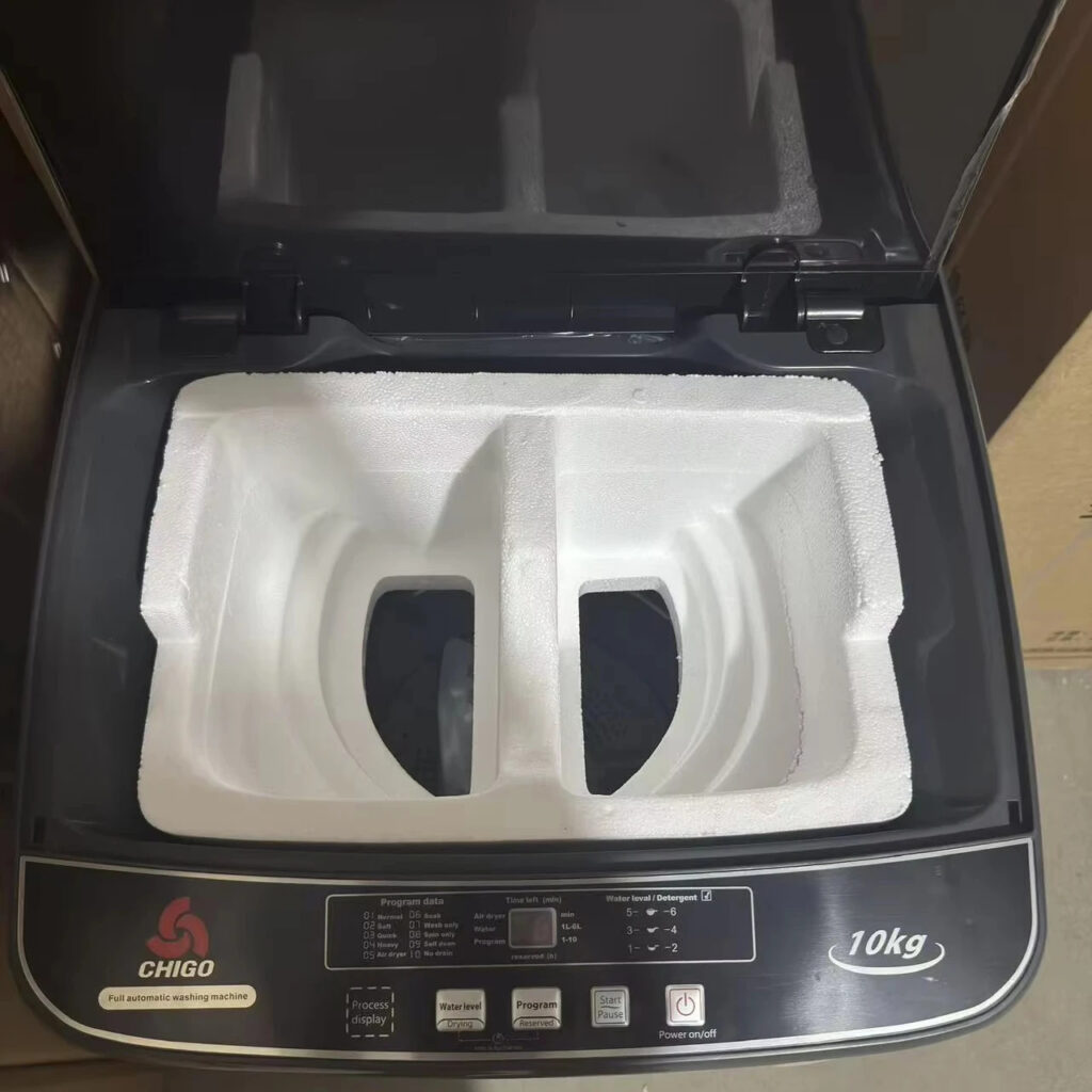 Lave-Linge Sèche-Linge Mini Tout-En-Un Électrique Monocuve Argenté UE, Haute Efficacité, 10kg, Intelligent, Automatique, Chargement par le Dessus pour Usage Domestique