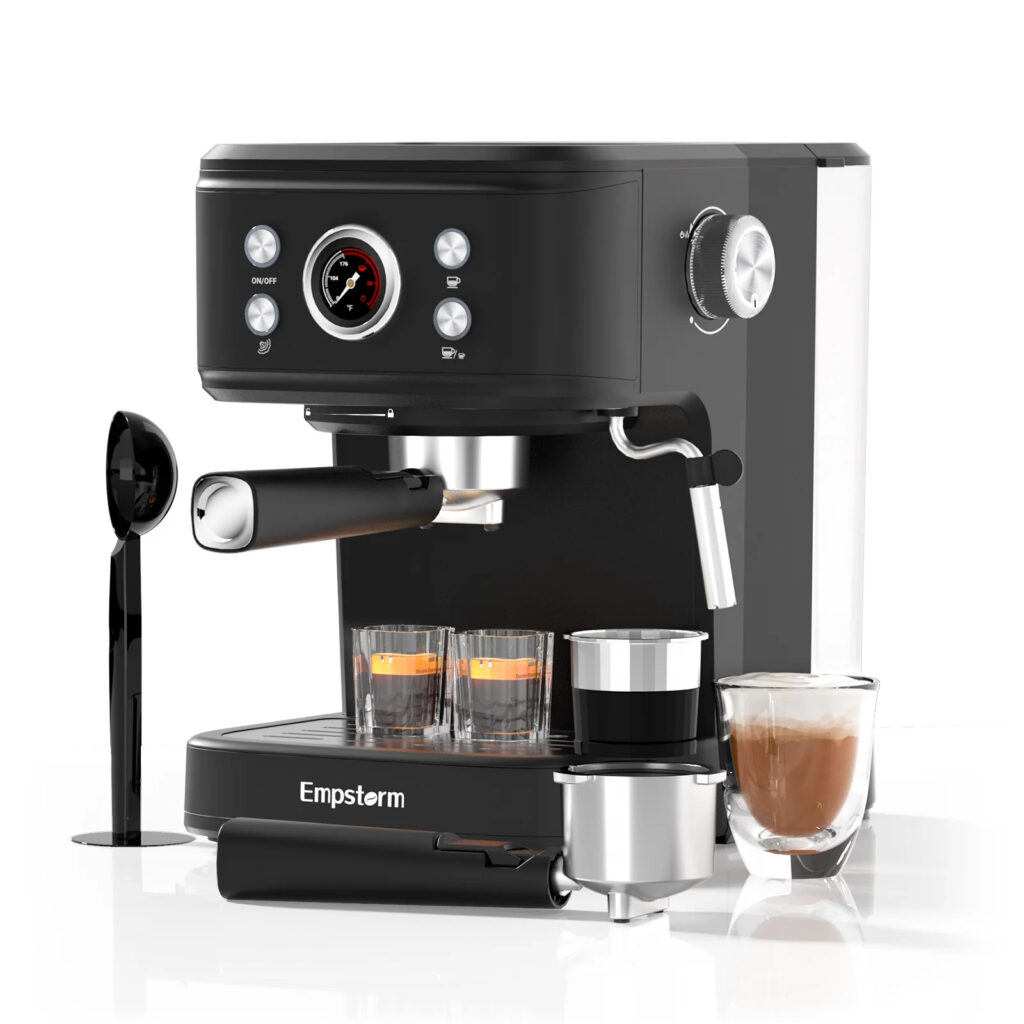 Machine à expresso professionnelle italienne Empstorm 220V, portable, semi-automatique, pour la maison, le bureau, les hôtels et les capsules.