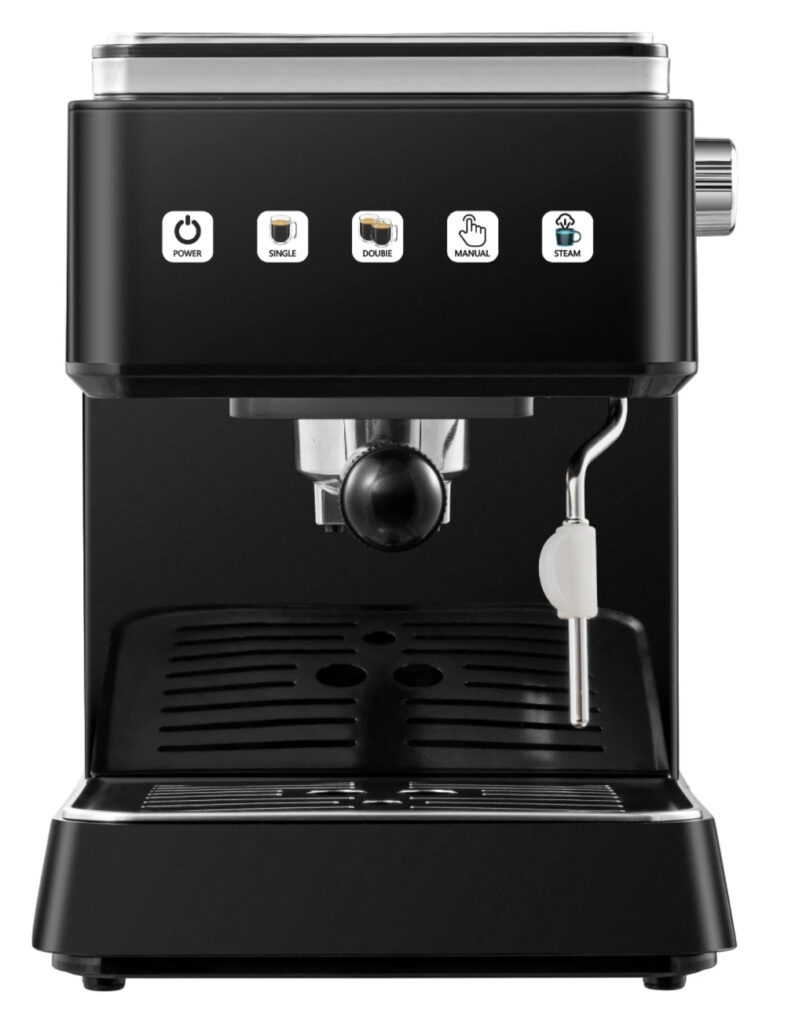 Machine à Café Expresso Électrique pour Maison Intelligente et Hôtel avec Chauffage Instantané en 30s, Buse Vapeur Réglable, Outil de Barista Pratique