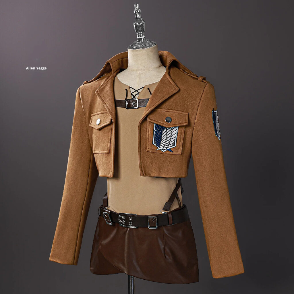 Costume de cosplay Halloween L'Attaque des Titans Eren Mikasa Captain Spandex Personnage d'anime Shingeki No Kyojin pour le marché transfrontalier
