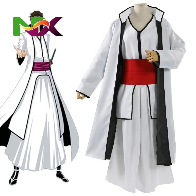 Arrancar Nouveau Costume de Cosplay Bleach Kimono Kurotsuchi Mayuri pour Comic Con et Fêtes