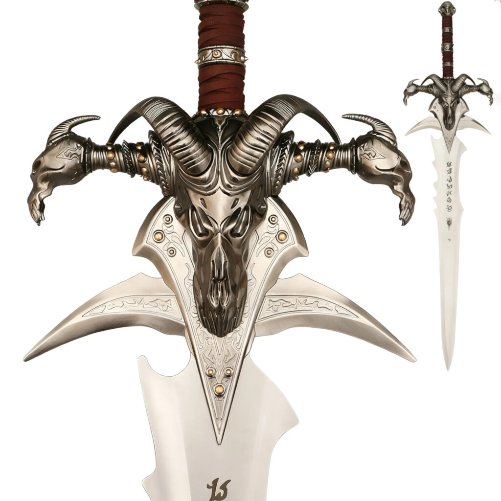 Collection de cosplay World of Warcraft, artisanat, épée Frostmourne réelle du roi des morts Arthas, 120 cm, 4 kg