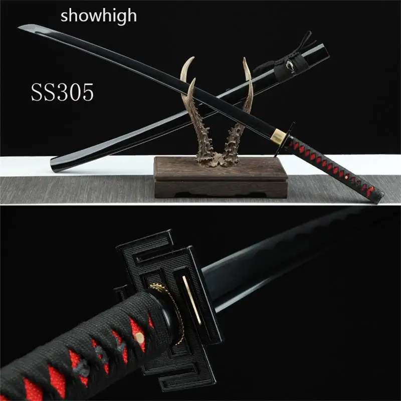 Épée de cosplay artisanale Bleach, katana en bois et plastique avec lame en bambou, épée jouet SS305