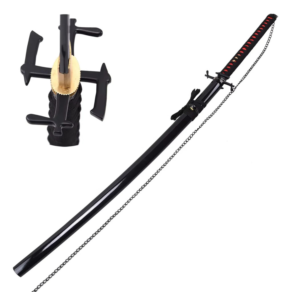 Vente chaude BLEACH Kurosaki Ichigo Ban Kai Anime épée pour Cosplay jouet épées Collection