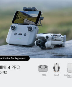 Drone DJI Mini 4 Pro RC N2 3 Batteries , 2 ligne de conversion , 1 sac de rangement, Professional Outdoor Aerial Photography 8K Outdoor Camera Flying Drone