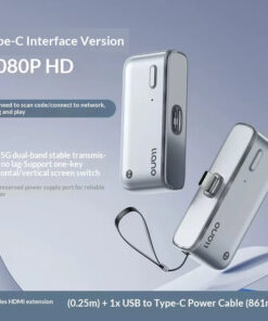 Boîtier magique de projection sans fil Type-C HDMI pour conférence et mise en miroir d'écran sur ordinateur