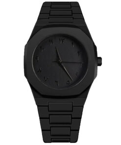 Montre de luxe noire pour homme 2025, montre religieuse islamique avec heures de prière Azan, montre étanche pour femme