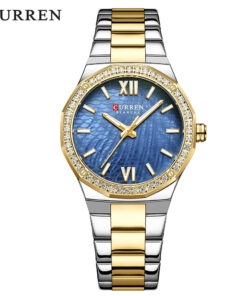 CURREN 9103 Montre à quartz pour femme-Montre-bracelet élégante et fine en acier inoxydable Montre étanche à aiguilles lumineuses pour femme