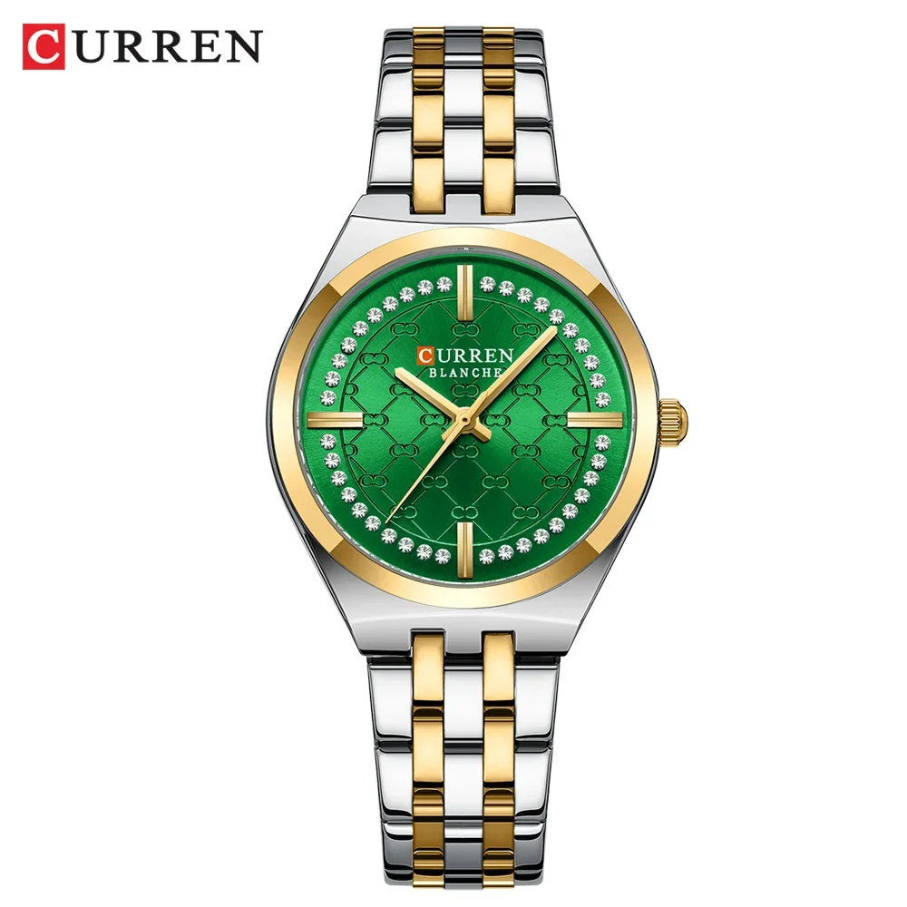 CURREN 9096 Original Unique Cadran Quartz Montre pour Femmes Mode Élégante Dames Montres En Acier Inoxydable Étanche Montre pour Femmes