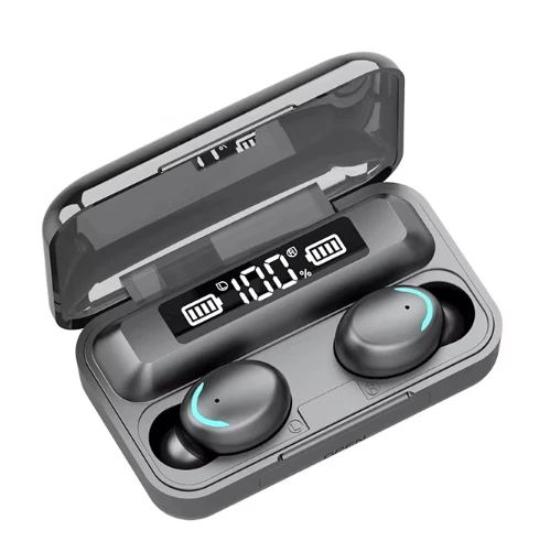 Écouteurs Sans Fil F9 TWS, Casque Sportif Réducteur de Bruit, Commande Tactile pour Téléphone iOS Android, Appel HD
