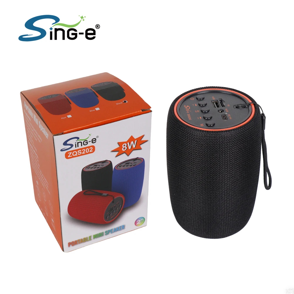 ZQS202 Enceinte Portable Professionnelle Système Sonorisation DJ Karaoké d'Extérieur