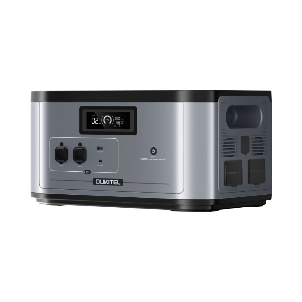 OUKITEL 3600W 4000W Station d'Énergie Portable avec 7 Batteries d'Extension 2048Wh, Générateur Solaire Portable 30A