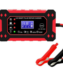 Chargeur de Batterie 12V 6A Plomb-Acide Haute Qualité Rouge, Réparation d'Impulsion Intelligent, Vente en Gros