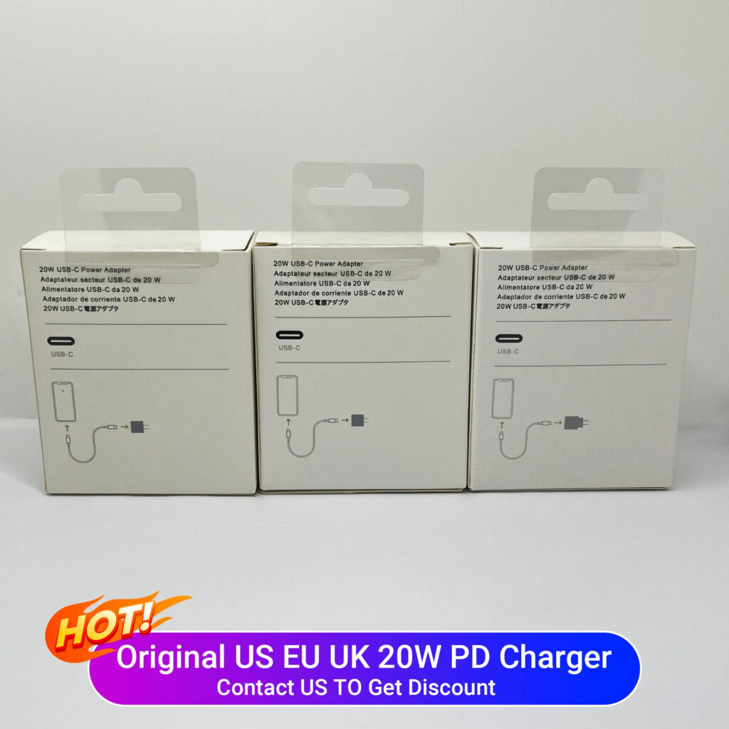 Chargeur original pour iPhone USB-C adaptateur secteur 18w QC3.0 Type C Pd 20w chargeur rapide