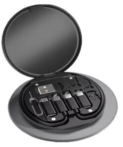 Kit de Câbles de Données USB-C Multiport et Multifonction 6-en-1 Focuses, Kit de Câbles de Charge Rapide 60W pour Téléphone et Adaptateur pour iPhone