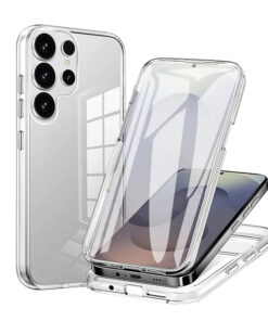 360 couverture de téléphone transparente de Protection complète pour Samsung galaxy S25 Ultra S24 Plus coque de téléphone anti-chute transparente