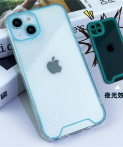 Coque Arrière Lumineuse Phosphorescente en Silicone Souple pour iPhone 17 16 15 14 13 12 11 Pro Max