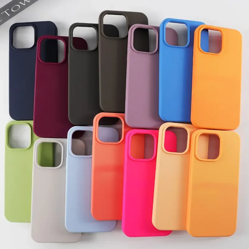 Coque de Téléphone en Silicone JOYPORODO S002 pour iPhone 17 16 15 Pro Max, Housse Arrière Magnétique en Gros pour Téléphone Portable