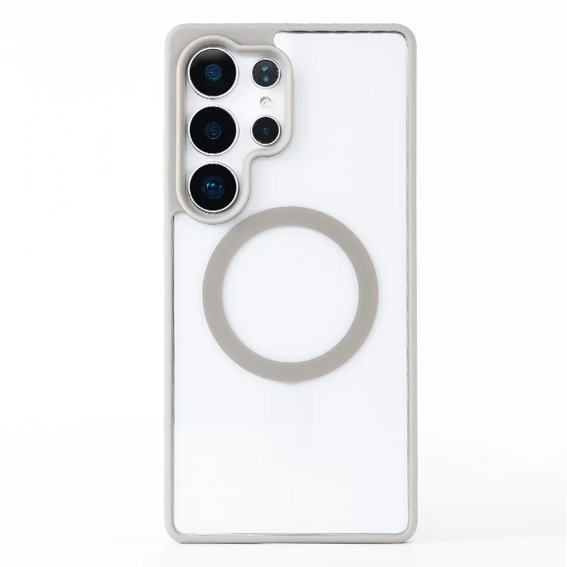 JOYPORODO B202 Étui de Téléphone Transparent en Acrylique Clair pour iPhone 17 16 Pro Max Coque Magnétique Cellulaire Étui Téléphone Fundas De