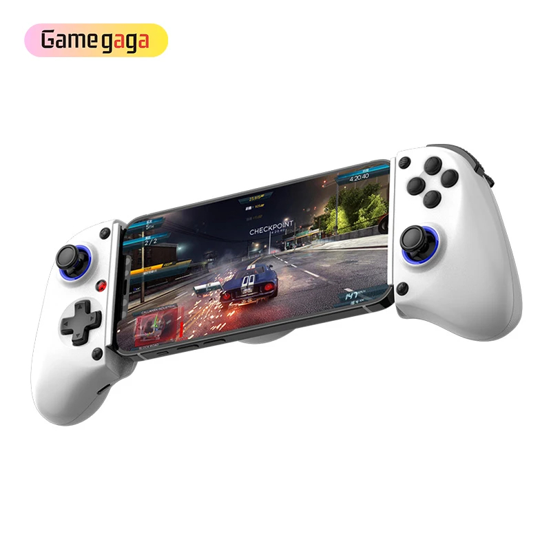 Manette de Jeu Mobile Télescopique BSP-D11 avec Lumière RVB, Manette Extensible pour Téléphone Android iOS PS3 PS4 Switch