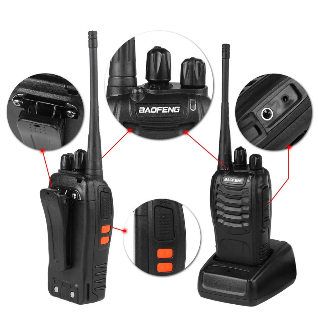 Émetteurs Radio Bidirectionnels UHF 2026 BF888S Talkie-Walkie Sans Fil CB Radio Amateur Baofeng Talkie-Walkie Longue Portée