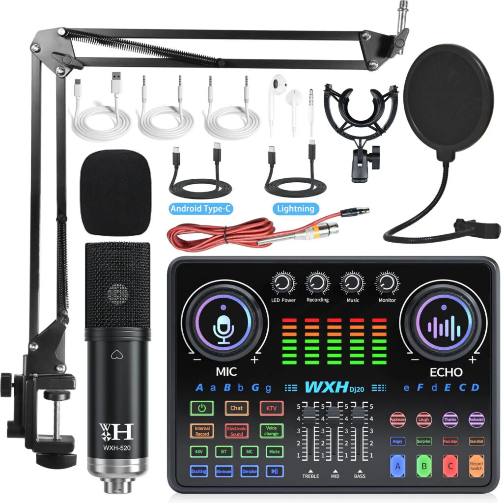 Carte son de streaming en direct pour le Moyen-Orient, console de mixage pour téléphone, ordinateur, KTV, ensemble tout-en-un pour 5.3