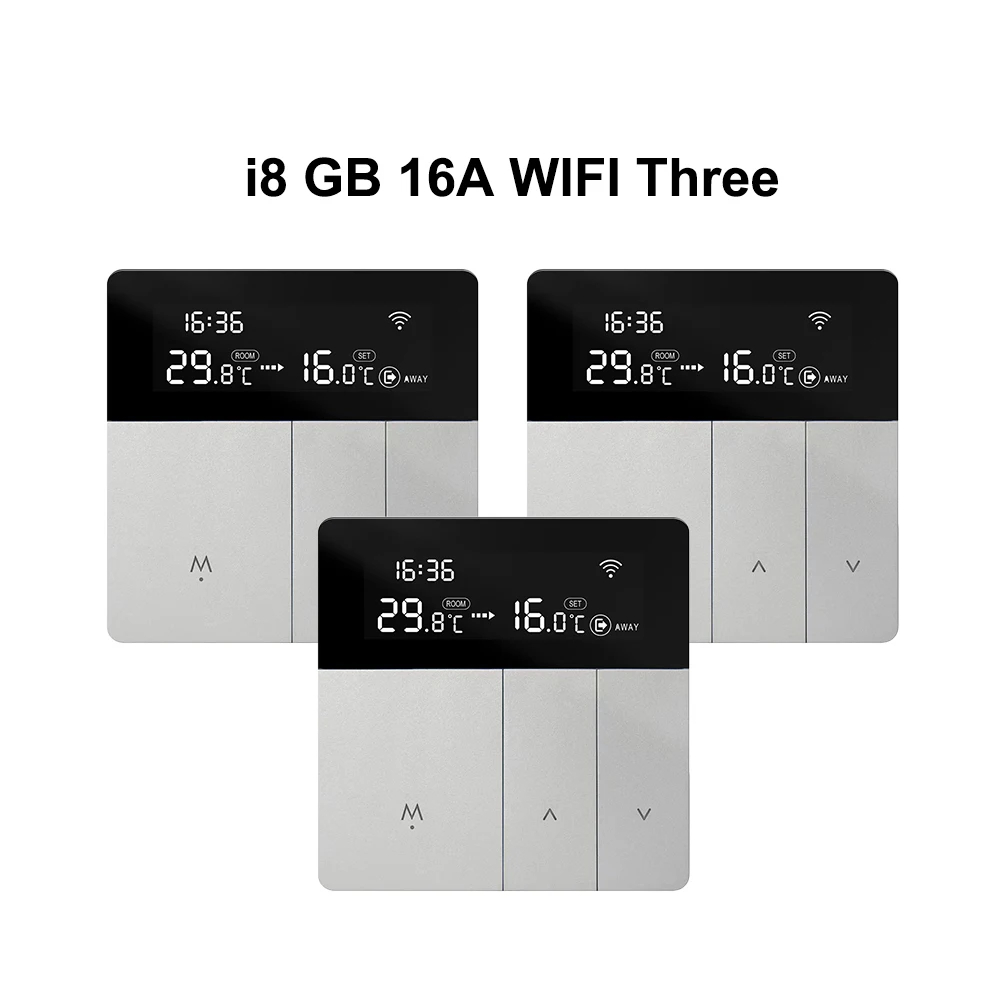 Kit de maison intelligente RKHK Tuya avec thermostat WIFI, compatible avec Alexa, Google Home, Apple Homekit, contrôle vocal, automatisation, système de maison intelligente