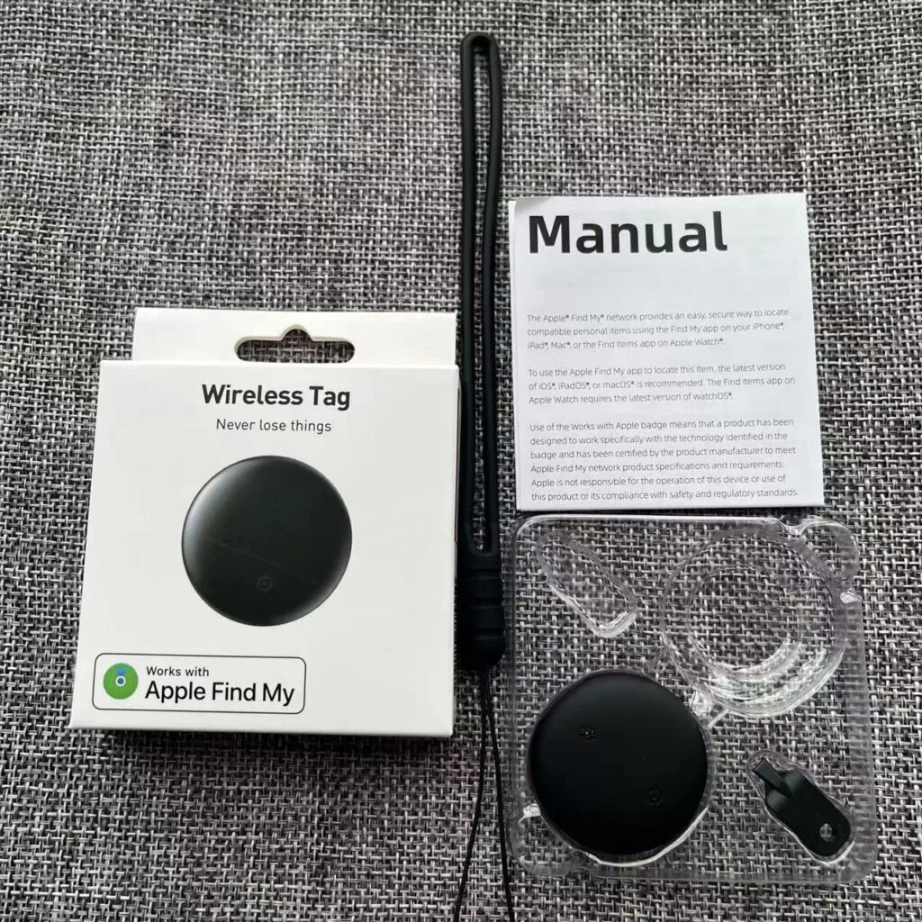 Traceur Intelligent ITag Air Tag Bluetooth GPS Étanche en Plastique, 1 An d'Autonomie, Application Apple Localiser, Anti-Perte pour Voiture, Clés, Animaux