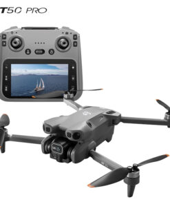 Nouveau mini drone longue portée 2025 GT50 avec écran 4,3 pouces, GPS, évitement d'obstacles 5G, caméra double HD 4K, drone pliable FPV RC hélicoptère