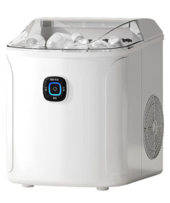 Alternative view of Machine à glaçons électrique portable en plastique pour comptoir, 26 lb en 24h, 9 glaçons prêts en 6 min, autonettoyante, compacte pour maison/bureau/hôtel