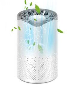 Alternative view of Purificateur d'air portable pour voiture et maison, filtre HEPA, stérilisation UV, 3 millions d'ions négatifs, capteurs intelligents, mode veille, alimentation USB