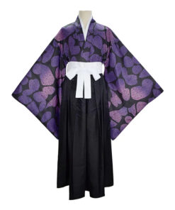 Alternative view of Costumes de cosplay d'anime japonais Tsugikuni Michikatsu Kokushibou, uniforme, kimono, vêtements d'Halloween