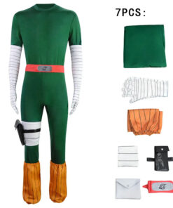 Alternative view of Costume de cosplay Ninja pour personnage d'anime Konoha, pour Lee Rock, Eight Gates Night, Hyakutachi, Kaihaku, costume de jeu de rôle par Ninja