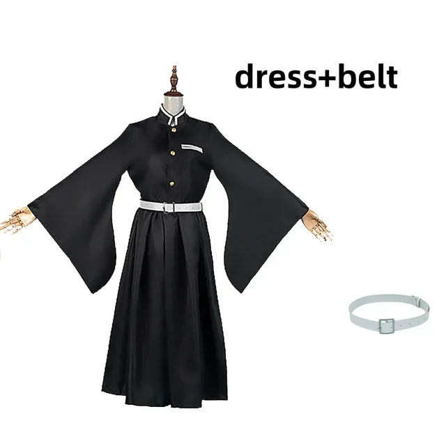 Costume de cosplay Anime Tokitou Muichirou, robe uniforme à manches longues noire, perruque de cosplay dégradée, costume de carnaval de Noël pour homme et femme – Image 2