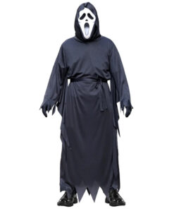 Alternative view of Costume de démon Dark God Screaming Ghost pour adulte, robe de fête d'Halloween et masque hurlant, vêtements de cosplay de film