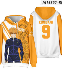 Alternative view of Fitspi Anime Isagi Costume de cosplay, sweat-shirts à capuche pour garçons et filles, sweat-shirts imprimés en 3D, dessins animés, sweat-shirts décontractés pour hommes et femmes