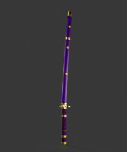 Alternative view of Sabre Laser Xenopixel Katana Couteau Sabre avec Fourreau Poignée en Métal Lame Plate pour Duel Lourd Épée Cosplay Enma One Piece