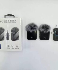 Microphone cravate sans fil F11-2 pour conférence avec suppression du bruit