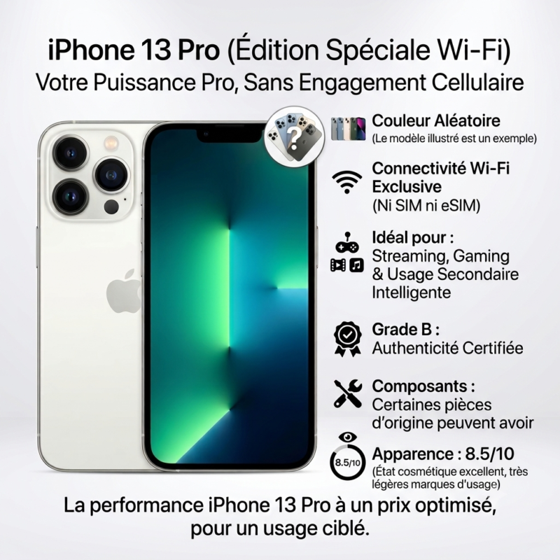 Iphone 13 Pro Wifi d'occasion Grade B Casi Neuf